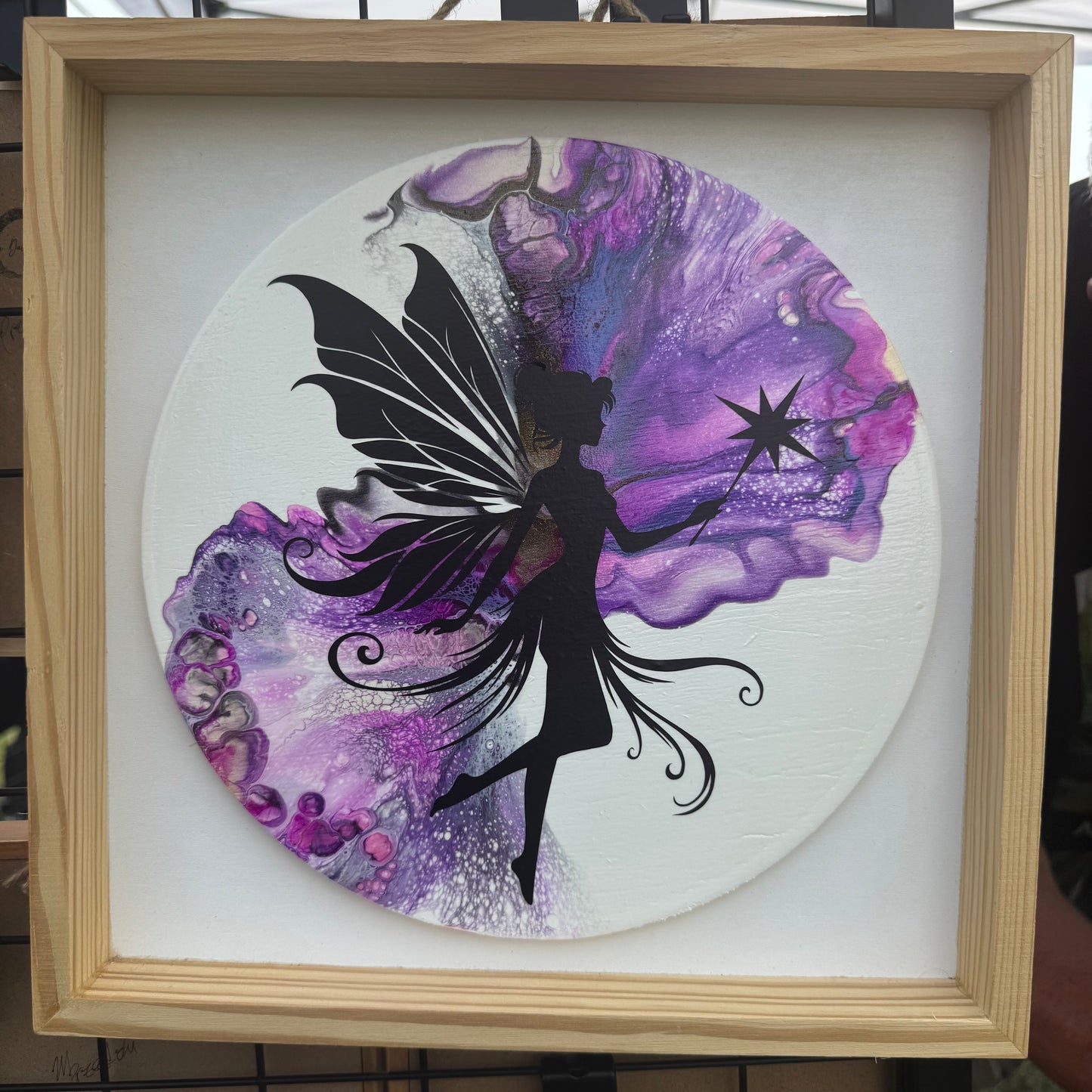 10" Round Vivid Twist Framed Art (Fairy)