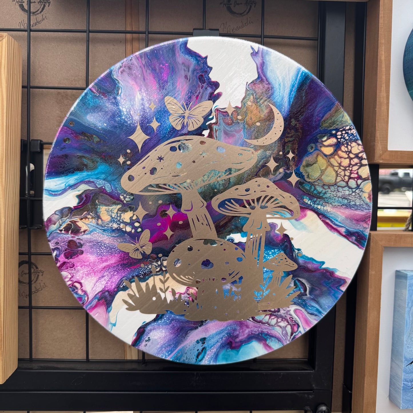 12" Round Mushroom Kaleidoscope