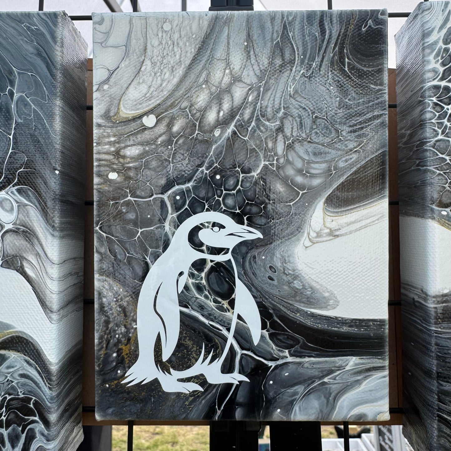 5" x 7" Pebbled Path IV Canvas Art (Penguin)