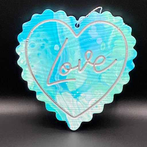 9" Love Heart Plaque