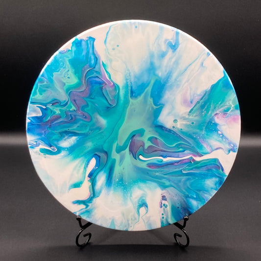 12" Round Tidal Easel Art