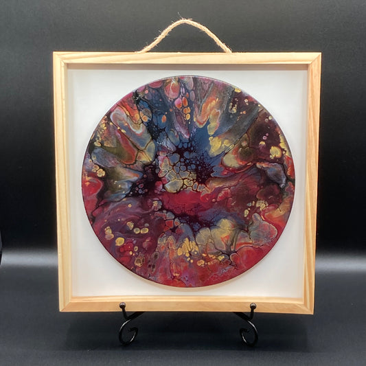 10" Round Framed Art - Vienna