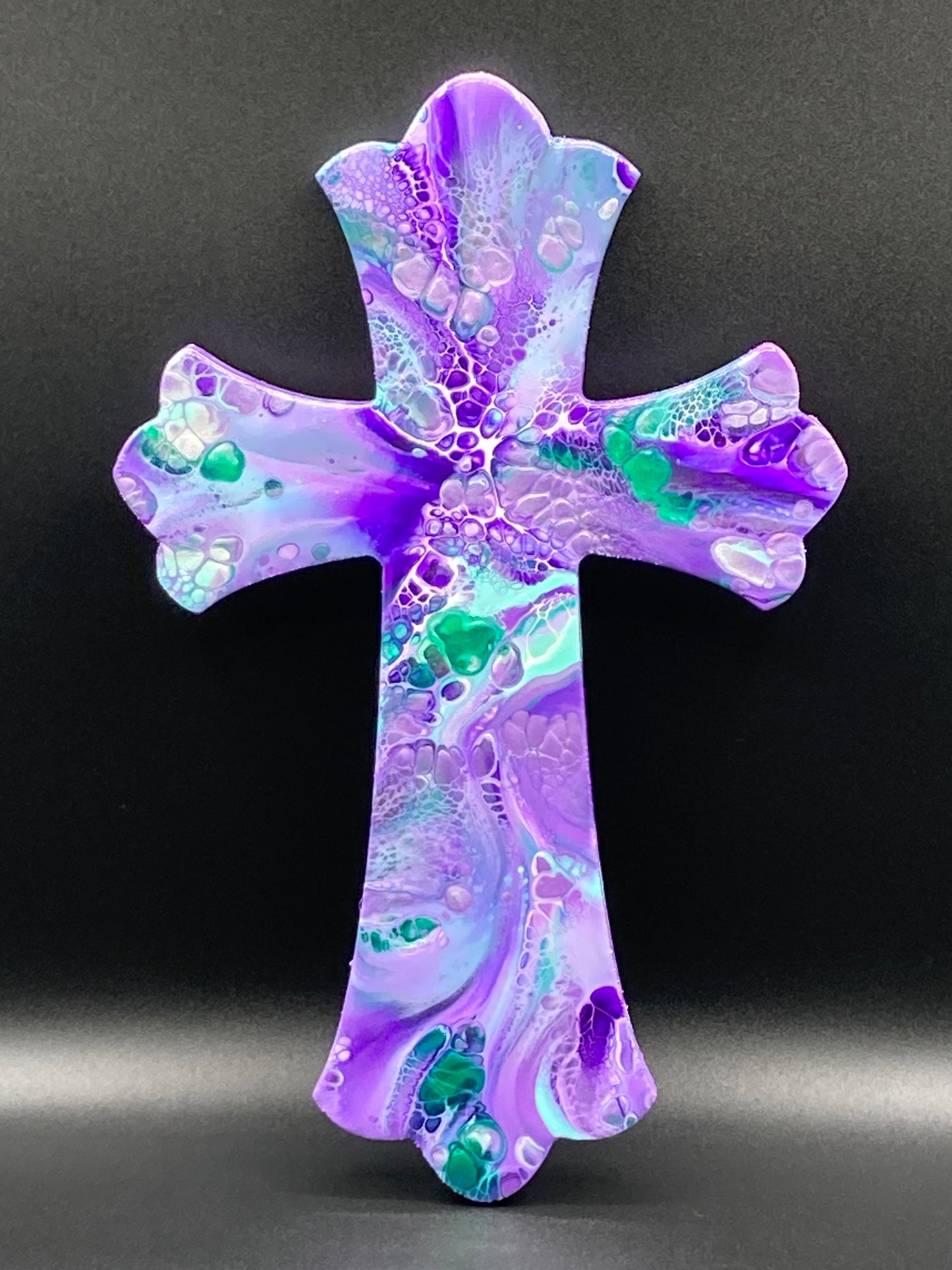 12" Purple/Green Cross III