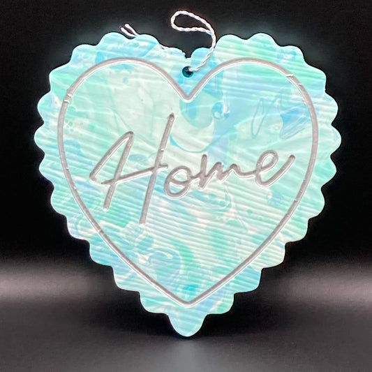 9" Home Heart Plaque