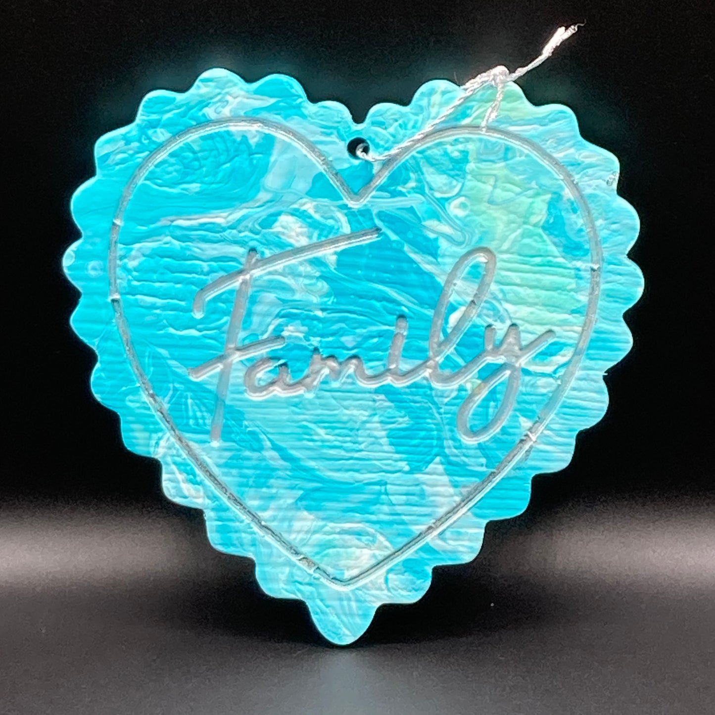 9" Family Heart Plaque