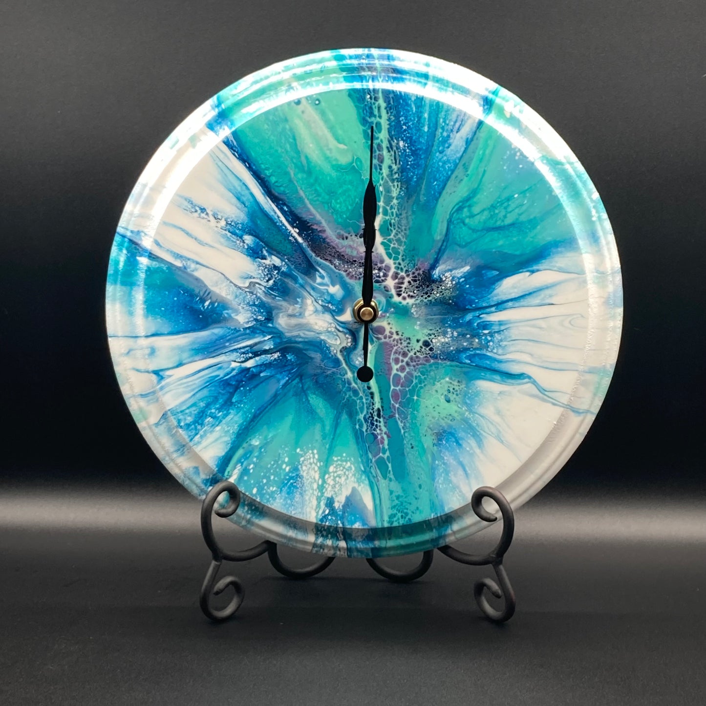 11” Round Tidal Clock Art