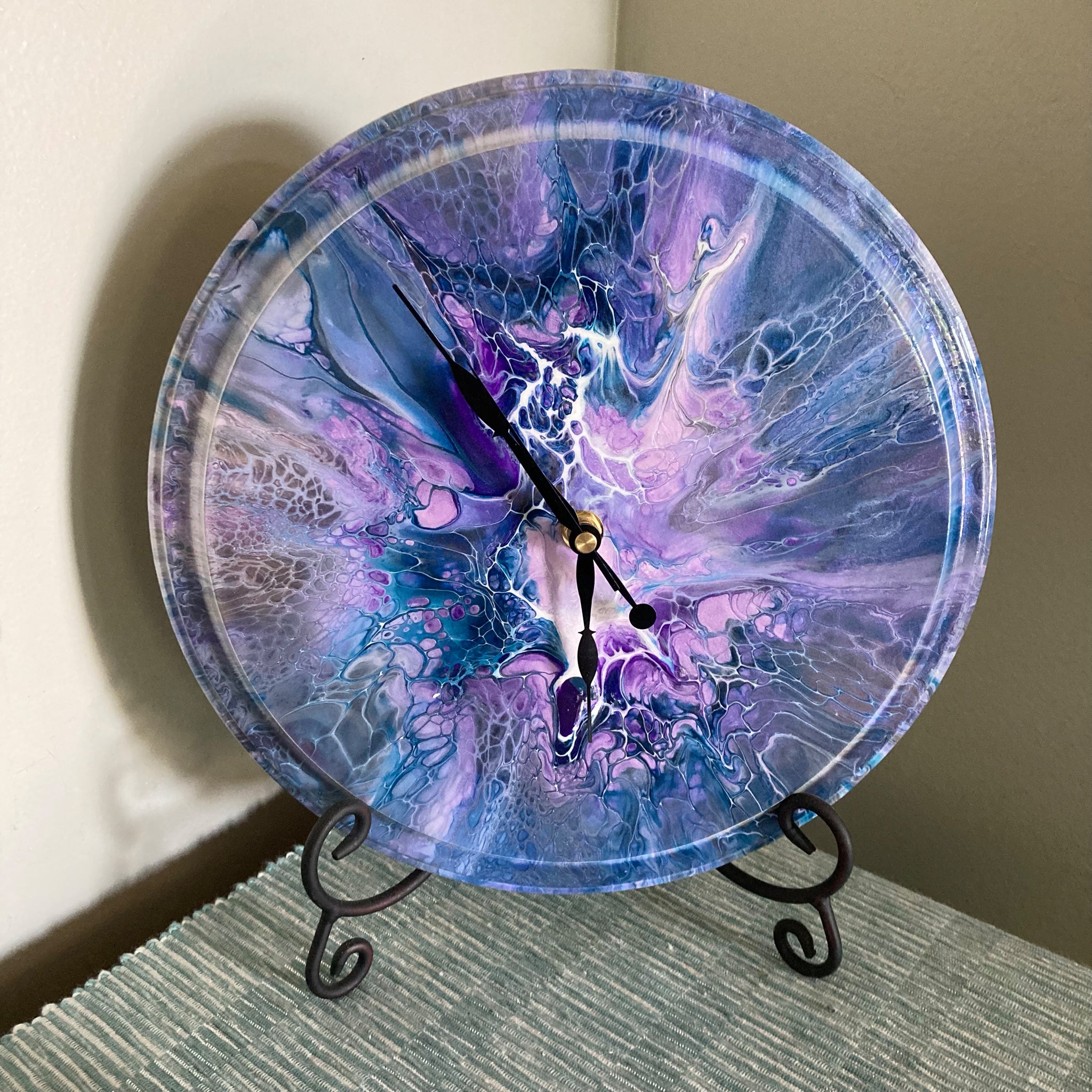 violet starburst clock